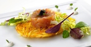la tartare di salmerino marinato 