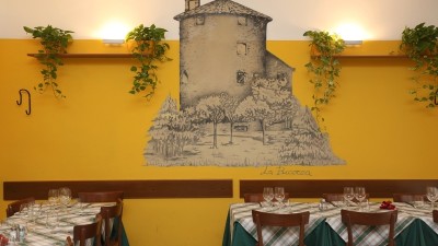 interno del ristorante con la Bicocca