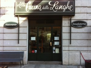 l'antica trattoria Alla Cucina della Langhe 