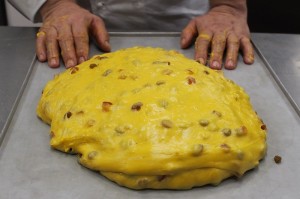 l'impasto del panettone di Massari 