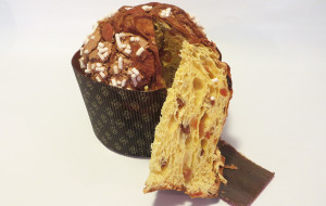 Una fetta del panettone di Massari 